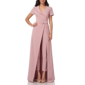 KAY UNGER Garcelle Walk Thru Jumpsuit Wood Rose
